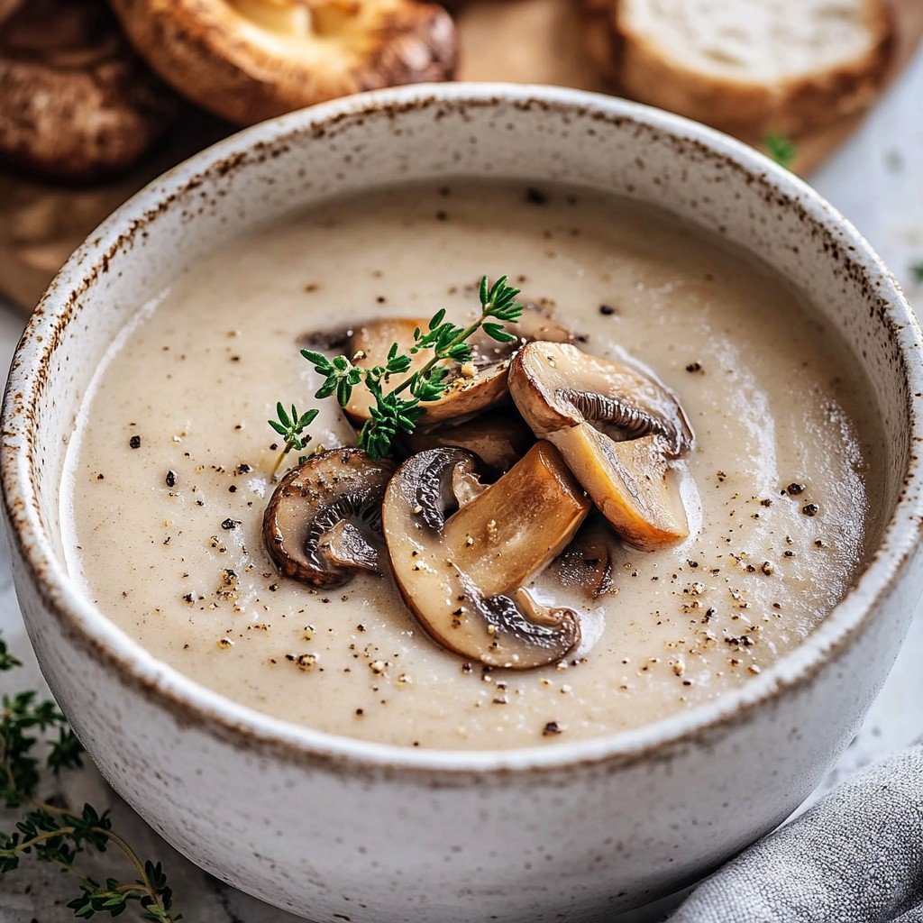 Homemade Cream of Mushroom Soup