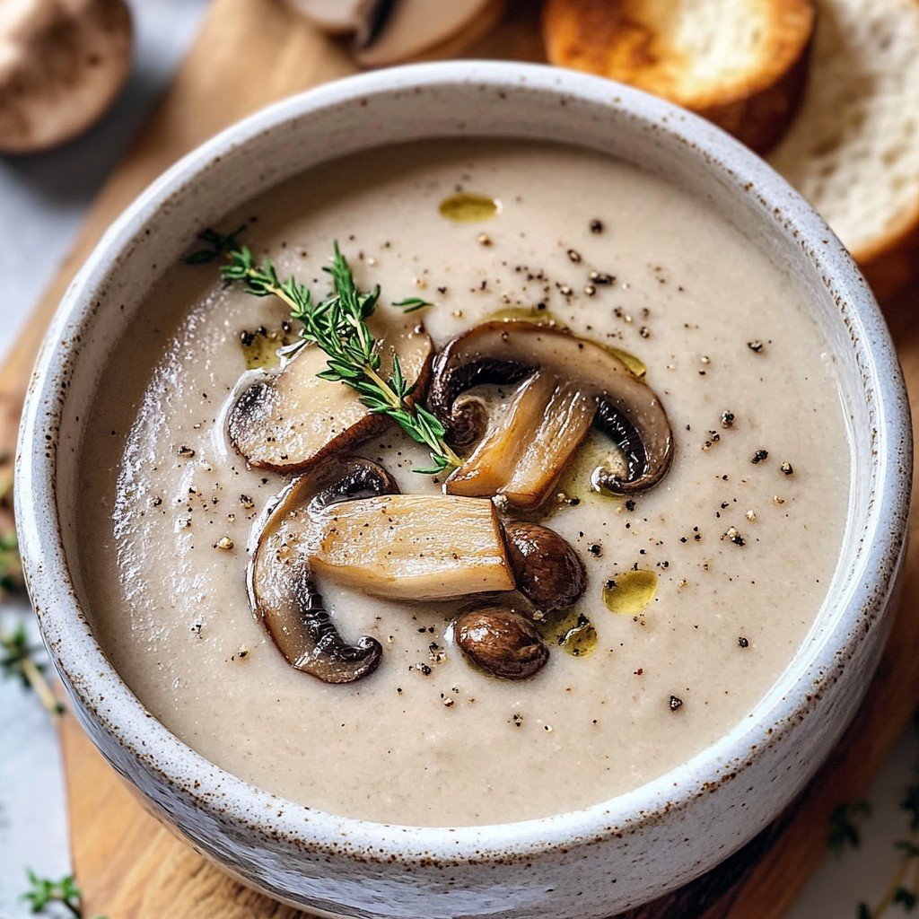 Homemade Cream of Mushroom Soup