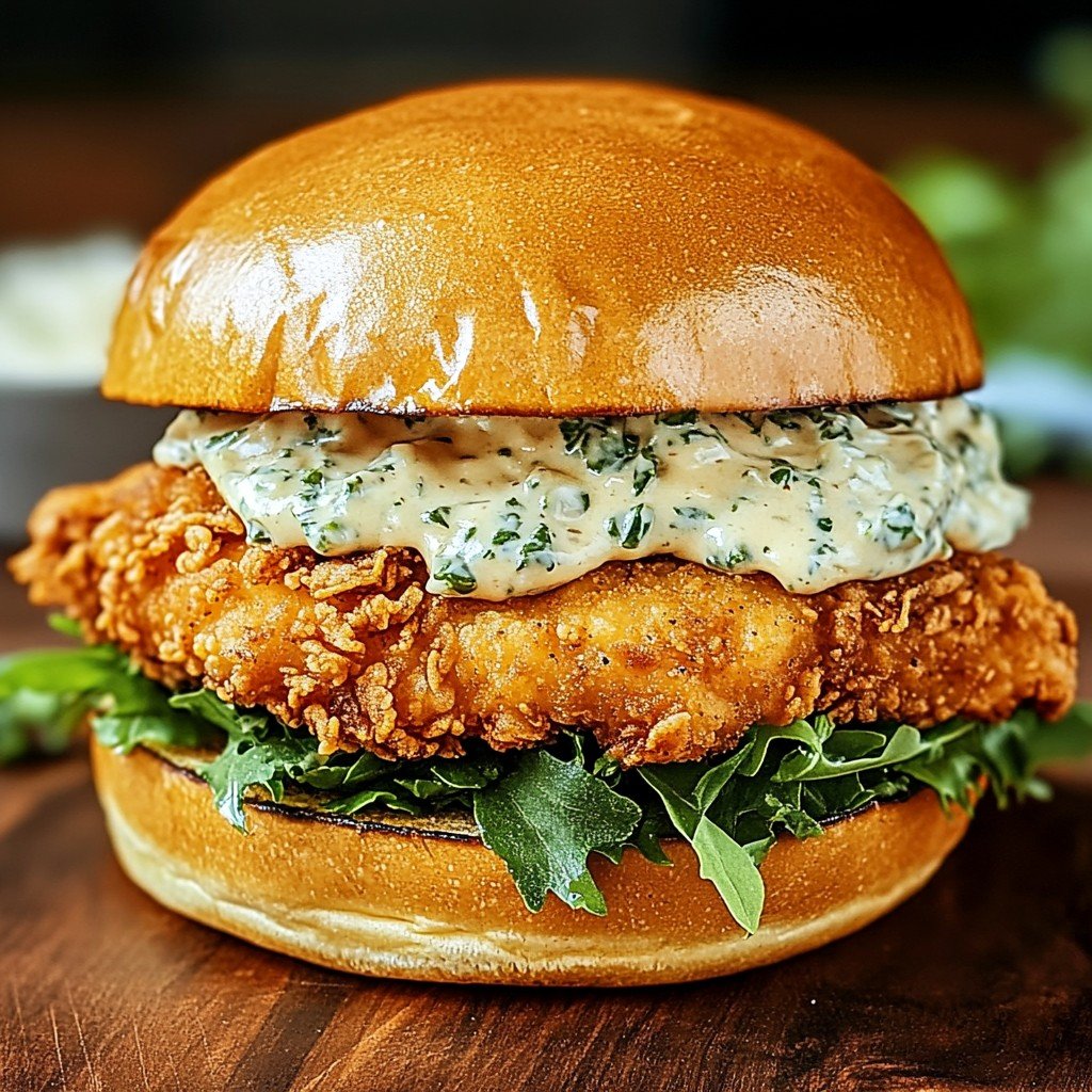 Irresistible Chicken Caesar Sandwich: Crispy, Creamy Bliss