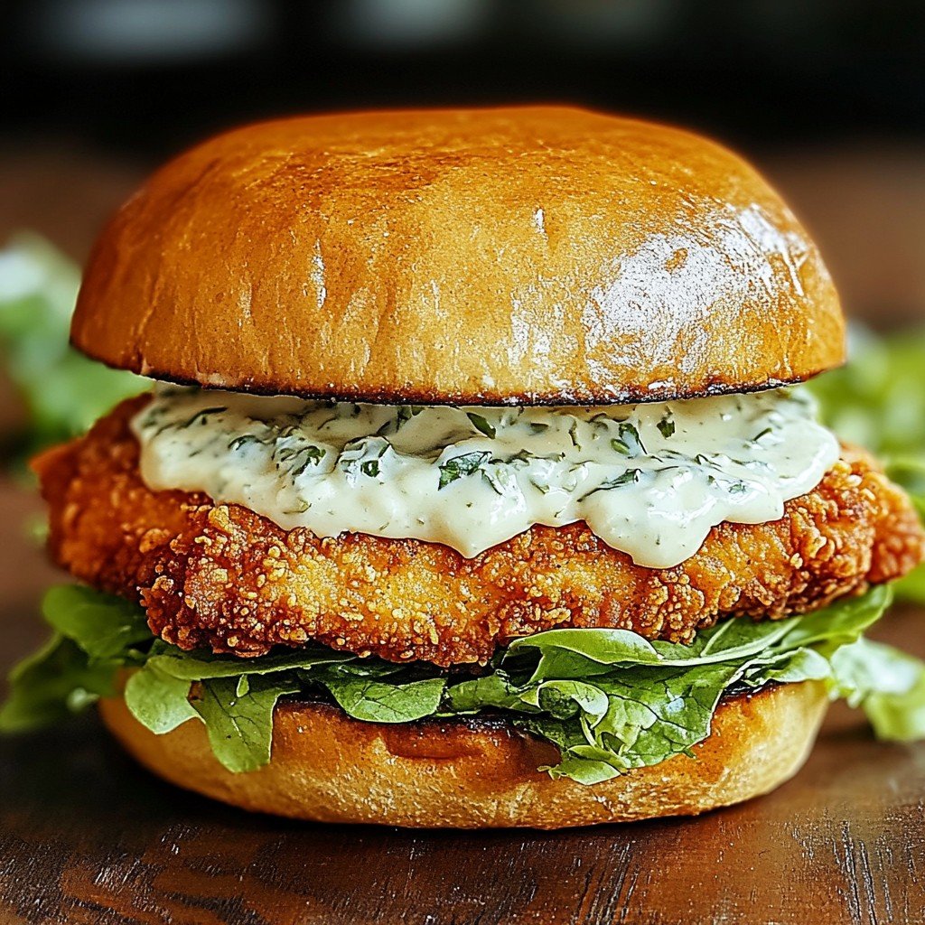 Irresistible Chicken Caesar Sandwich: Crispy, Creamy Bliss