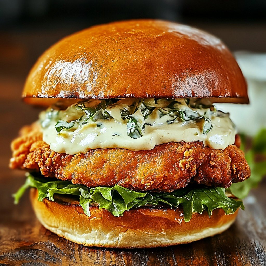 Irresistible Chicken Caesar Sandwich: Crispy, Creamy Bliss