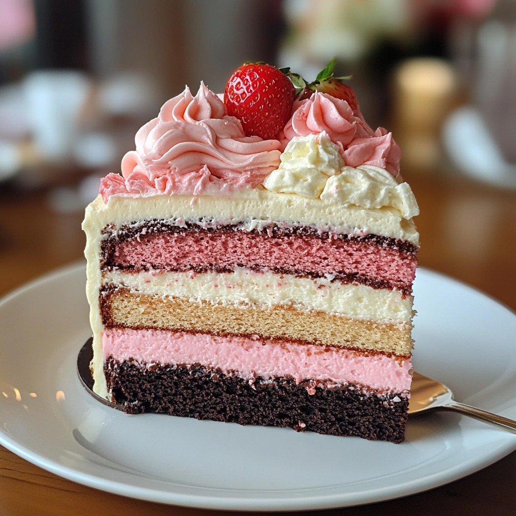 Irresistible Neapolitan Cake Recipe You Must Try