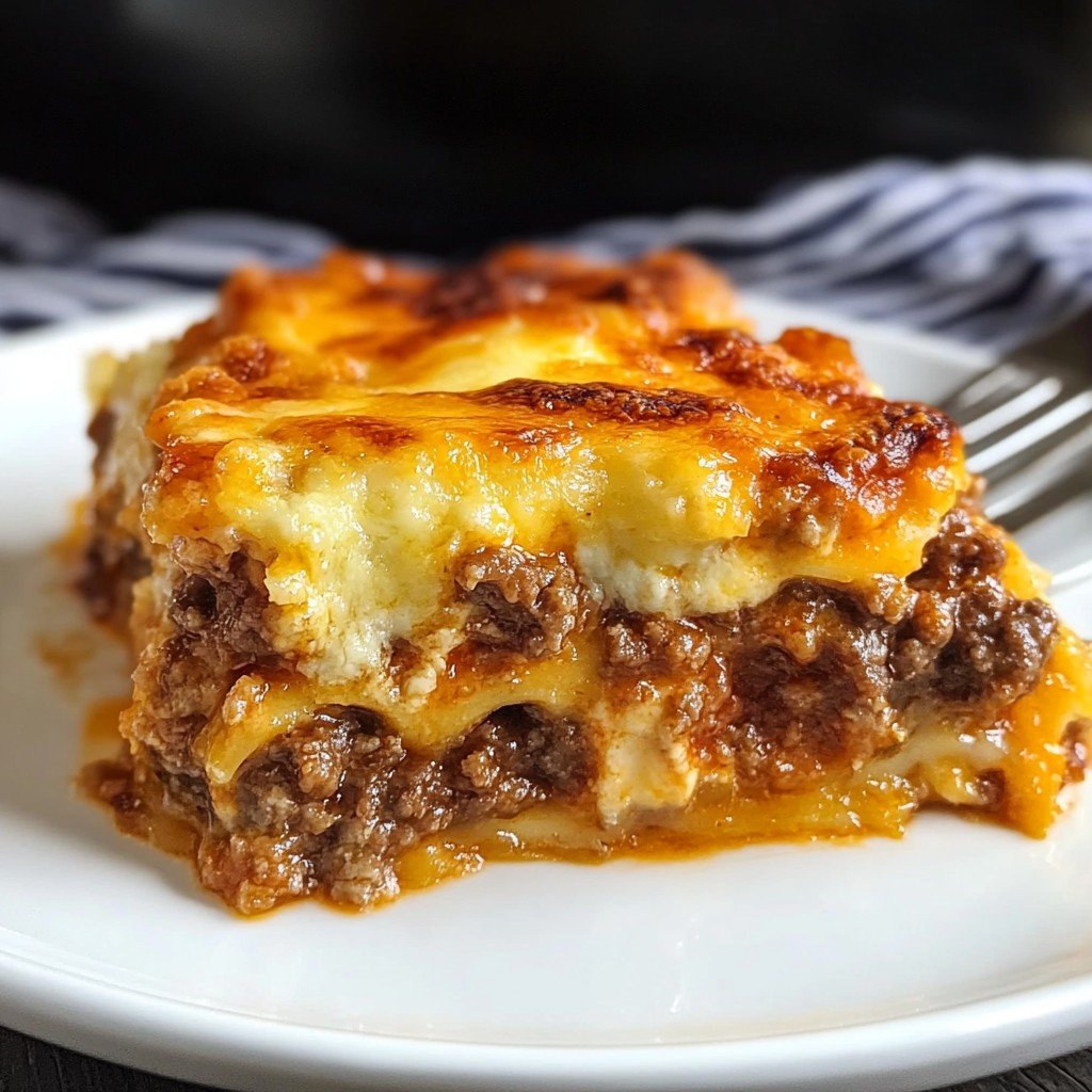 Keto Cheeseburger Casserole