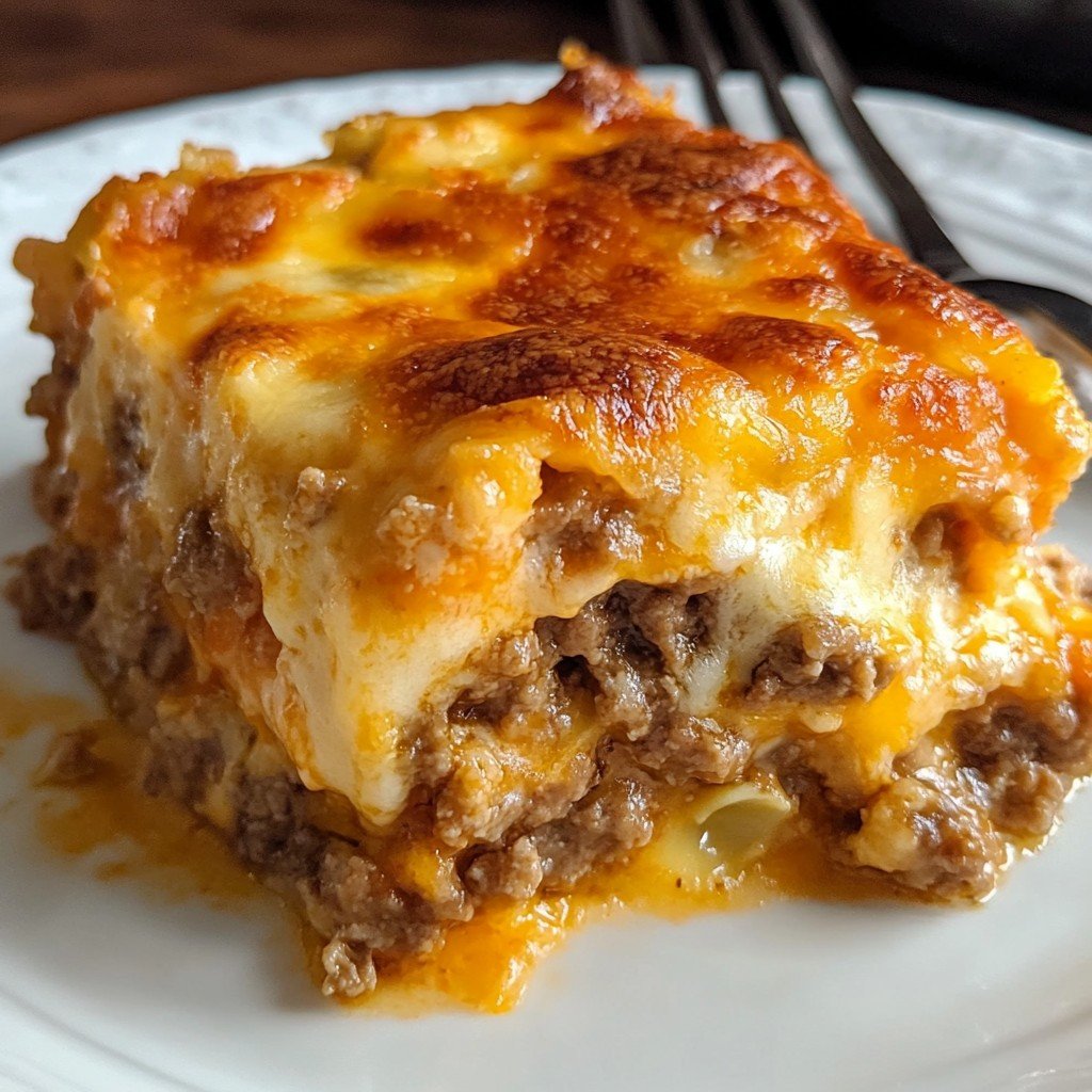 Keto Cheeseburger Casserole