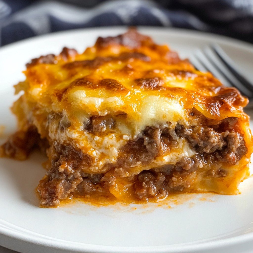 Keto Cheeseburger Casserole