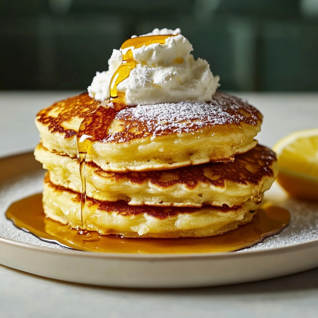 Lemon Ricotta Pancakes (Brunch)