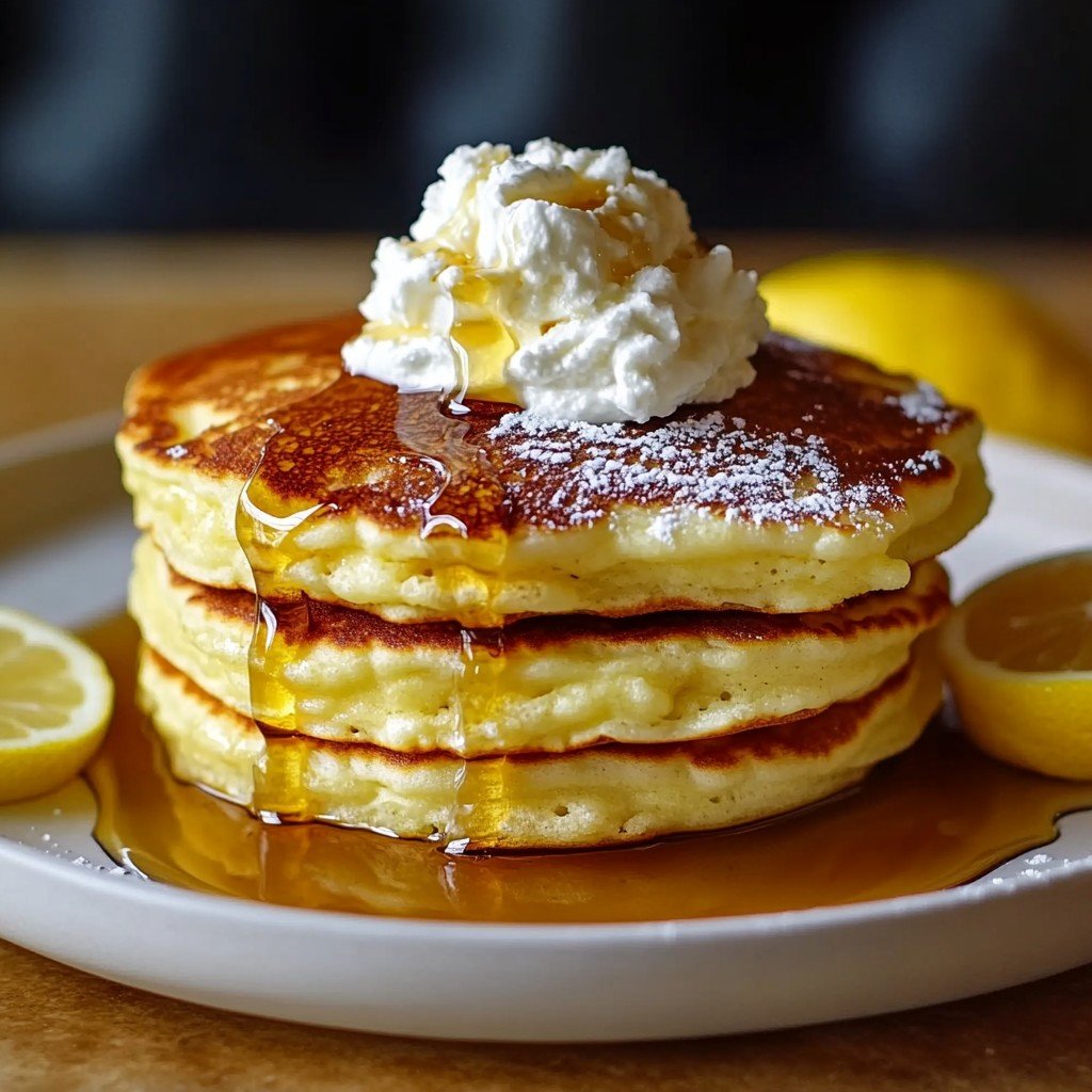 Lemon Ricotta Pancakes (Brunch)