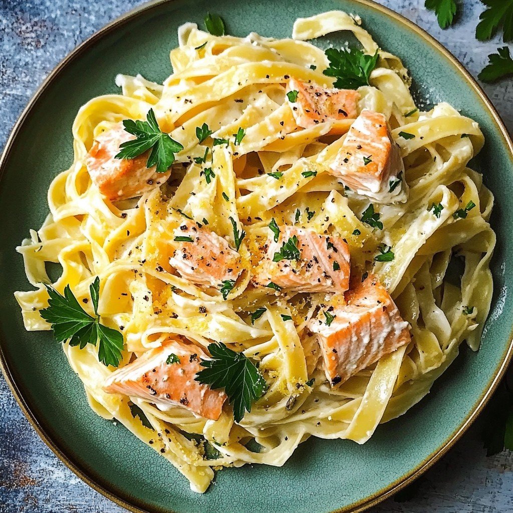Lemon Salmon Pasta