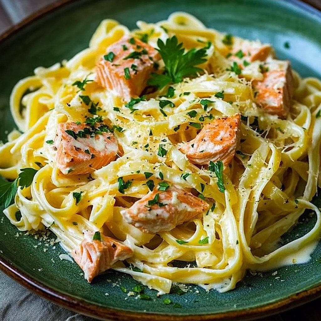 Lemon Salmon Pasta