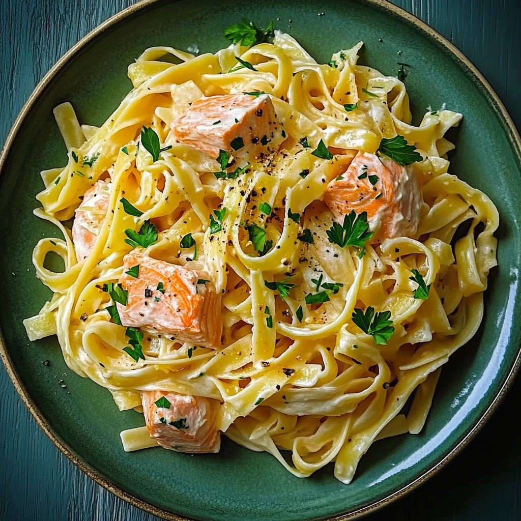 Lemon Salmon Pasta