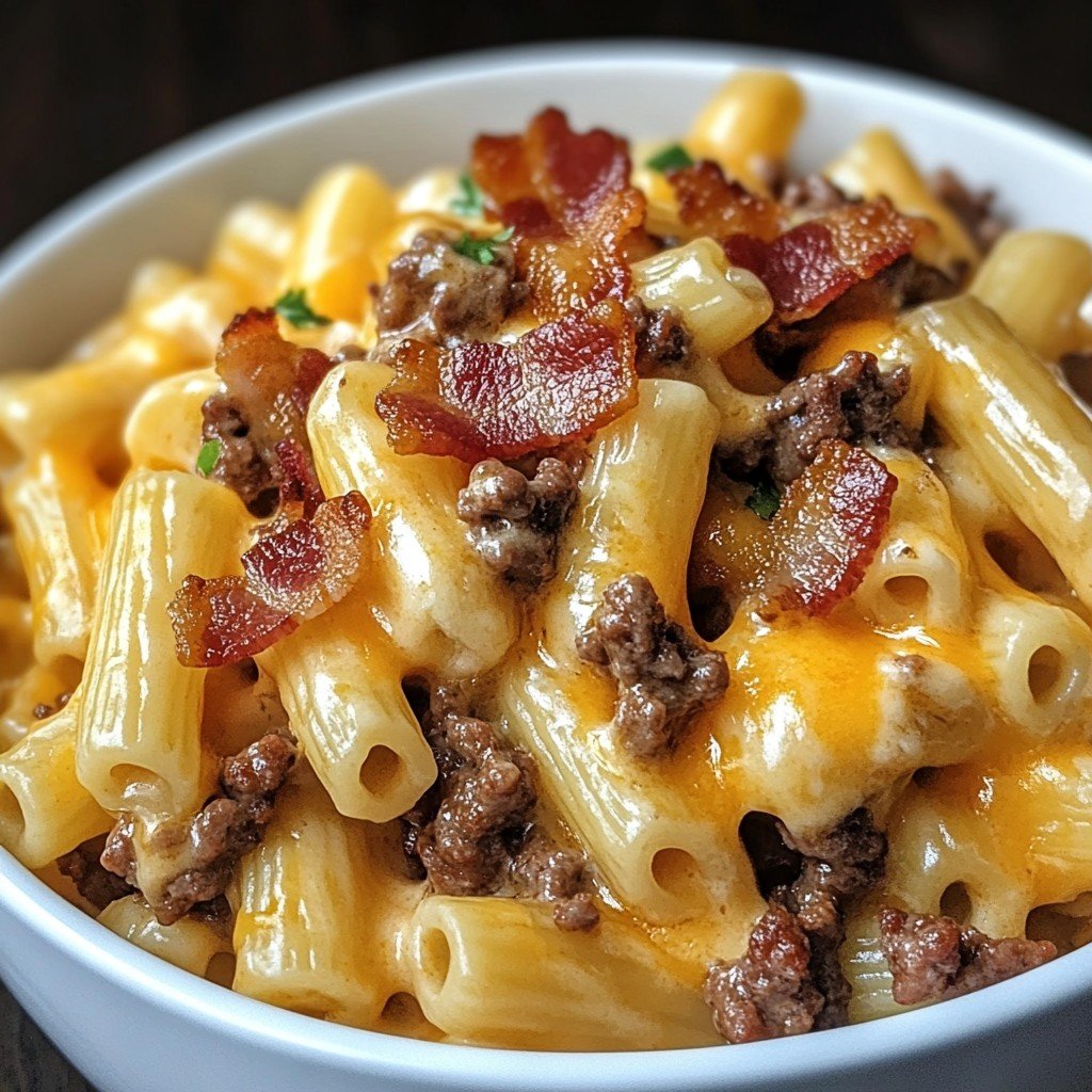 Loaded Bacon Cheeseburger Pasta for Quick Comfort Meals