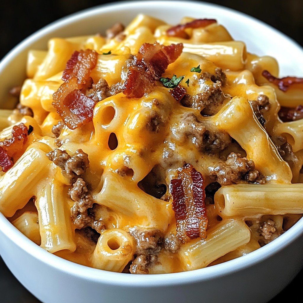 Loaded Bacon Cheeseburger Pasta for Quick Comfort Meals