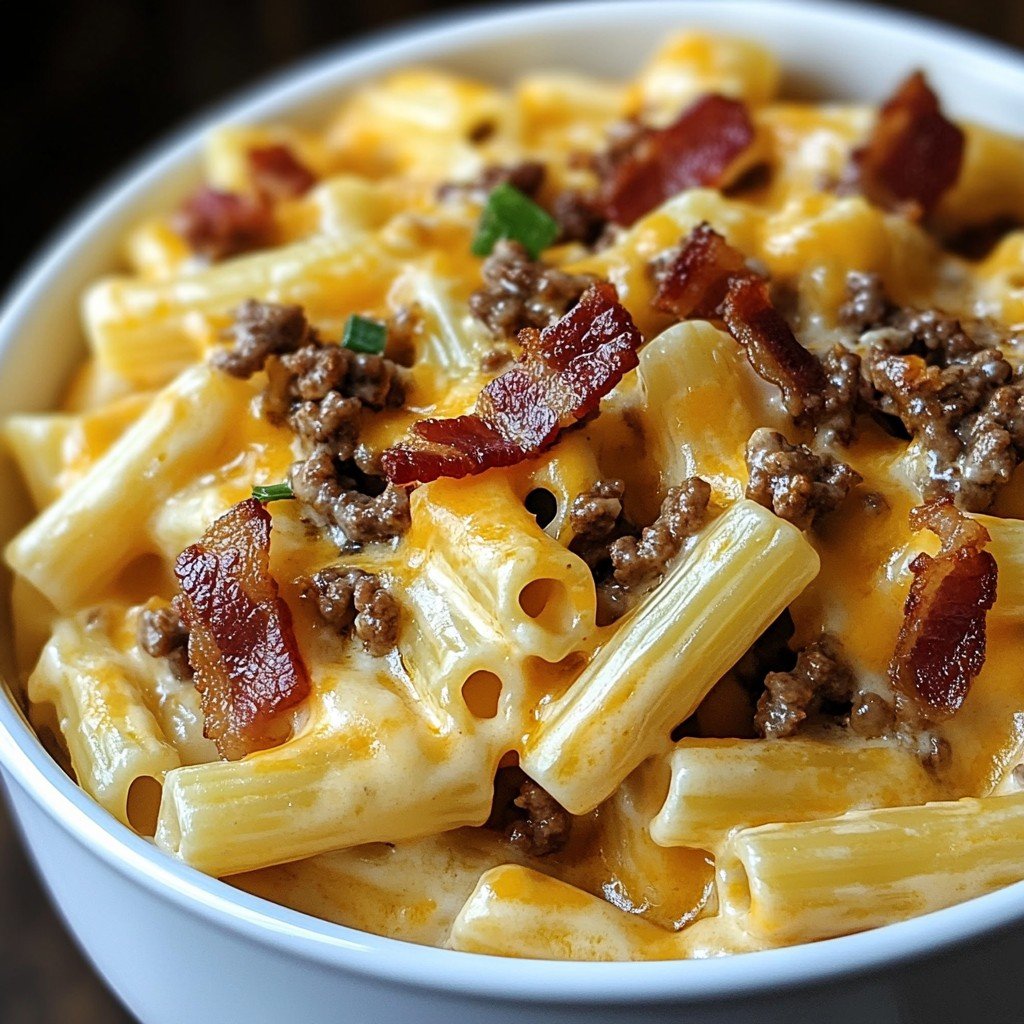 Loaded Bacon Cheeseburger Pasta for Quick Comfort Meals