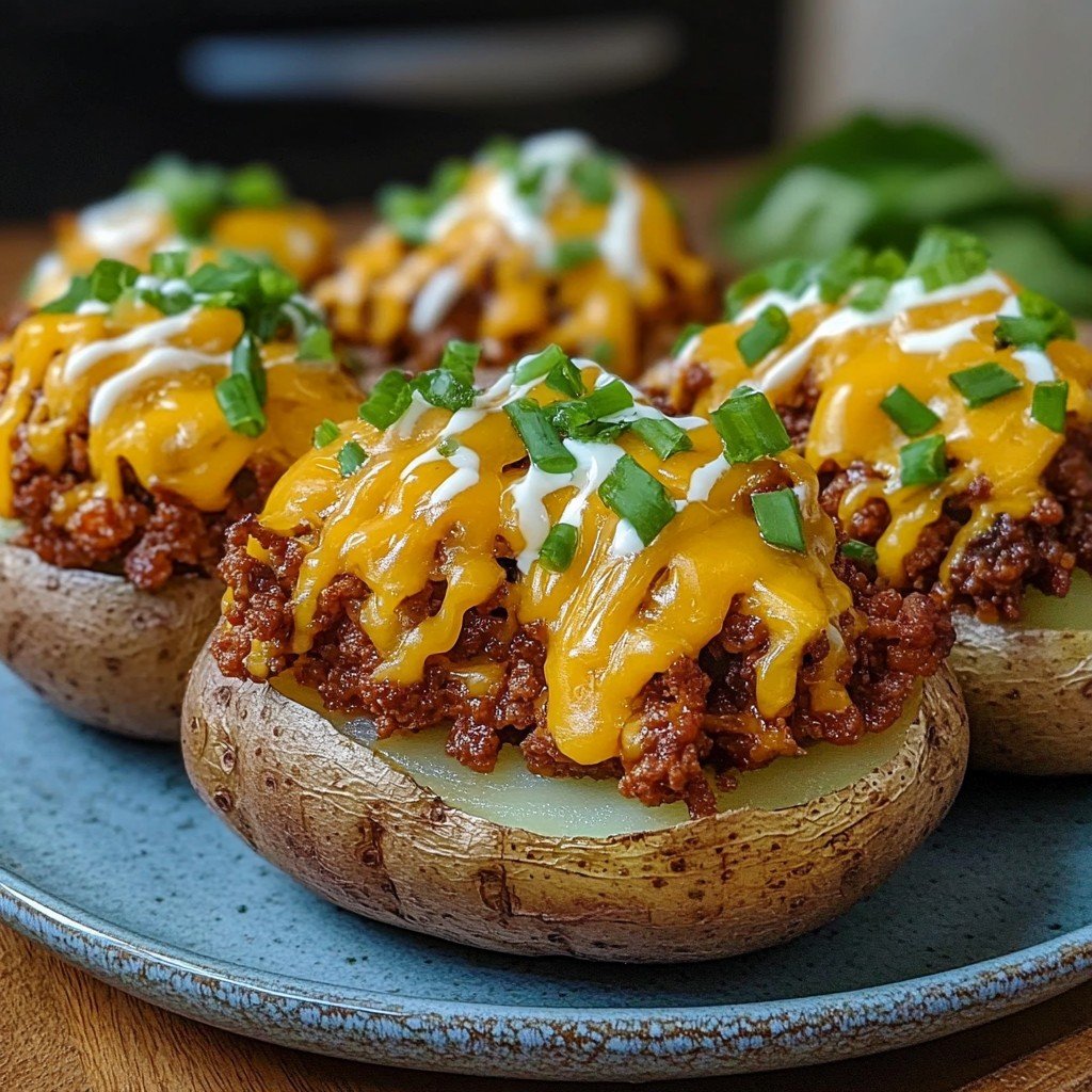 Loaded Potato Taco Bowls Baseball Snacks Idea