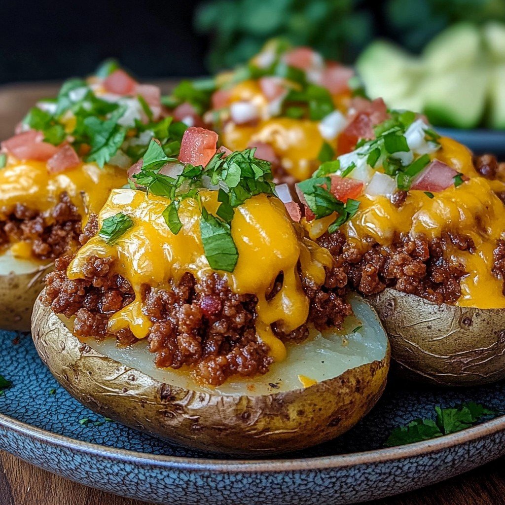 Loaded Potato Taco Bowls Baseball Snacks Idea