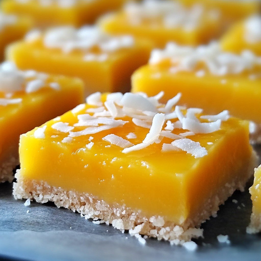 Mango Coconut Bars: Your Easy Tropical Paradise Treat