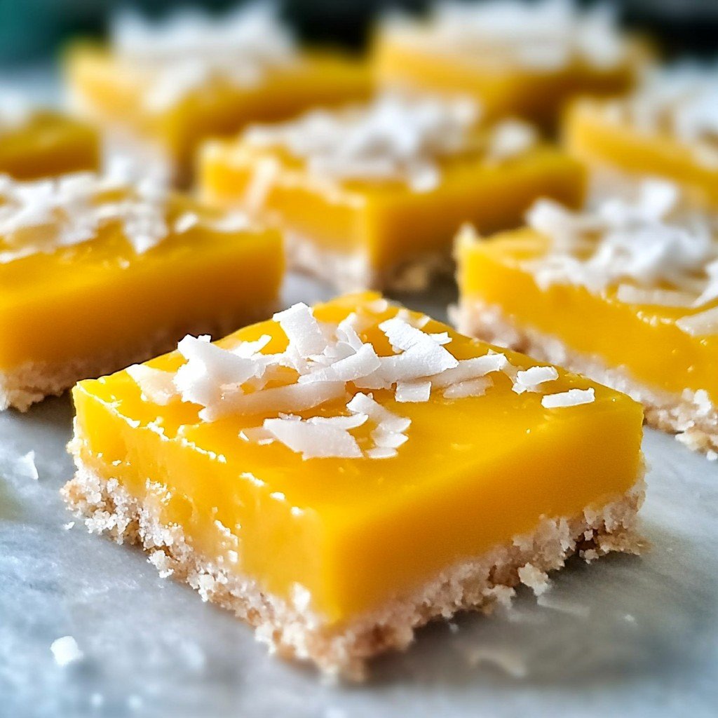 Mango Coconut Bars: Your Easy Tropical Paradise Treat
