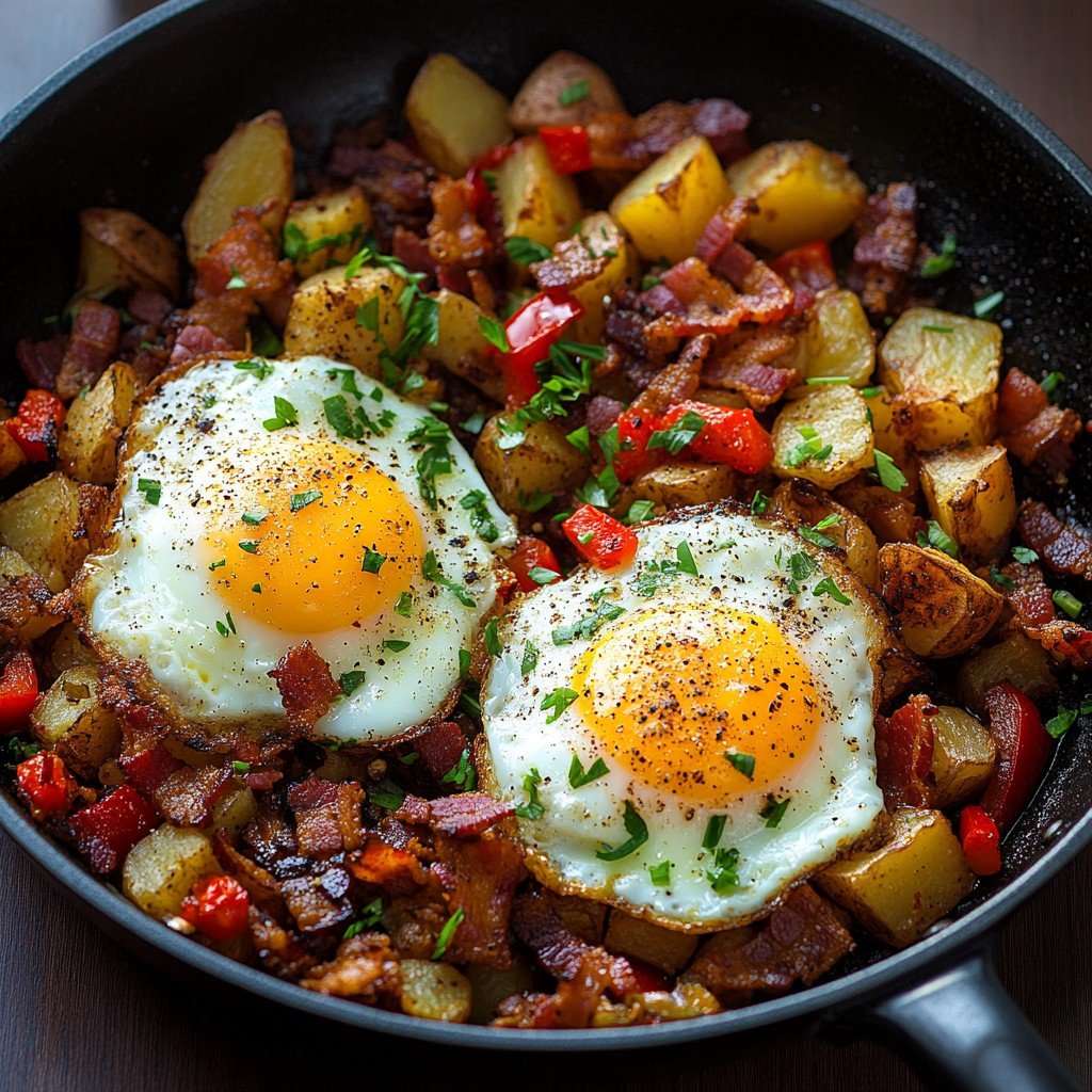 Meat and Potatoes Breakfast Skillet
