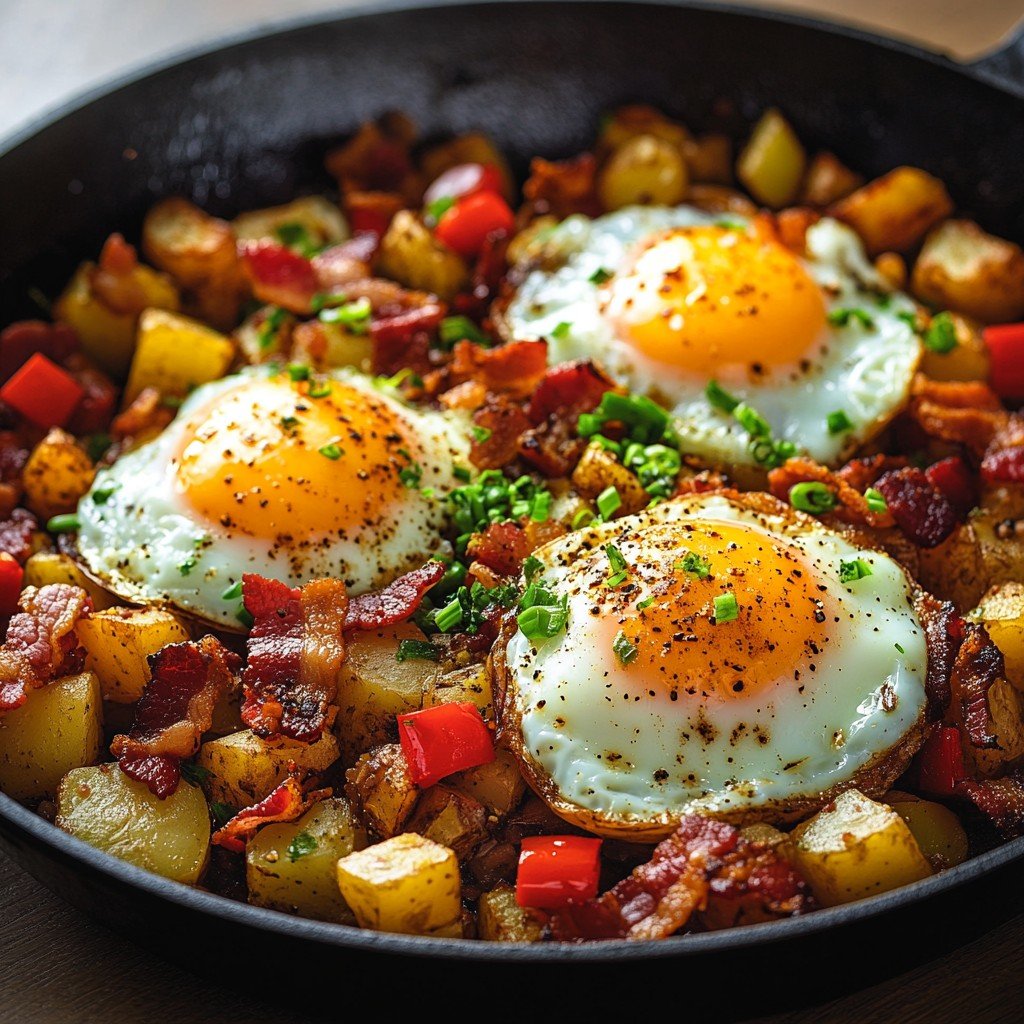 Meat and Potatoes Breakfast Skillet