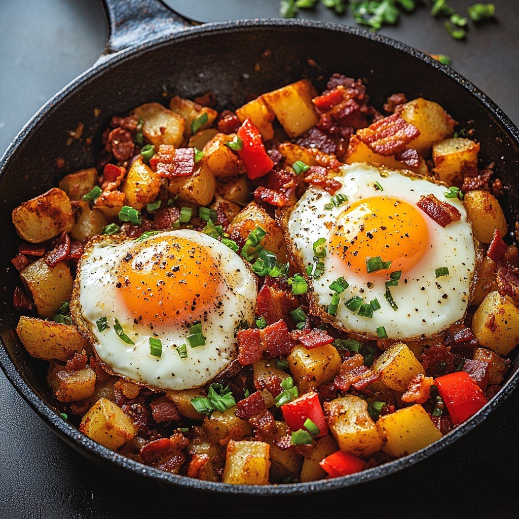 Meat and Potatoes Breakfast Skillet