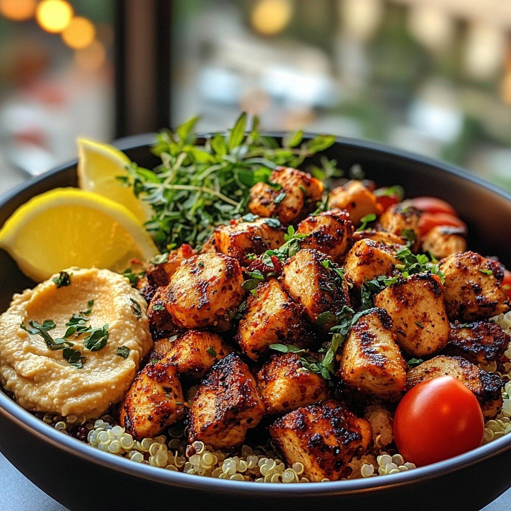 Mediterranean Chicken Quinoa Bowl