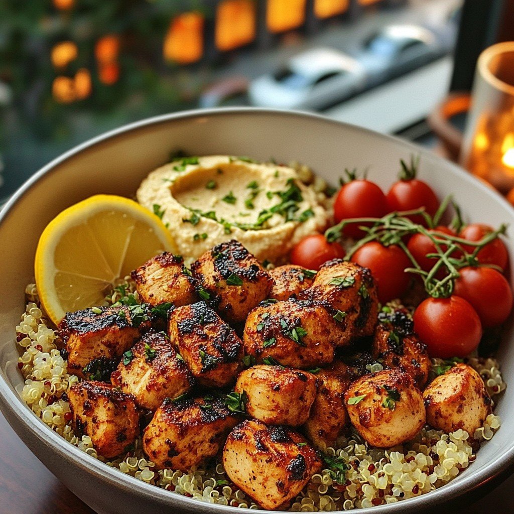 Mediterranean Chicken Quinoa Bowl