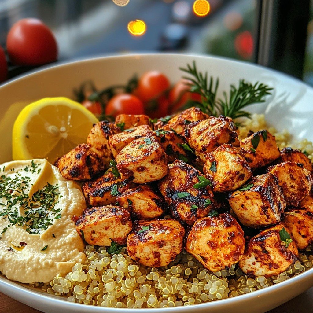Mediterranean Chicken Quinoa Bowl