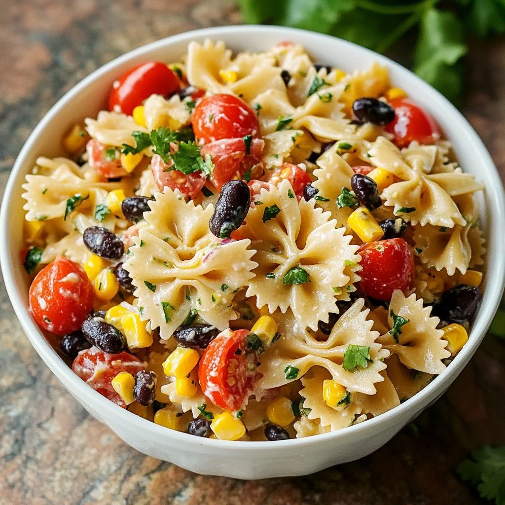 Mexican Pasta Salad Easy Graduation Party Food