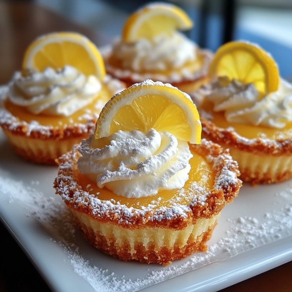Mini Baby Lemon Impossible Pies