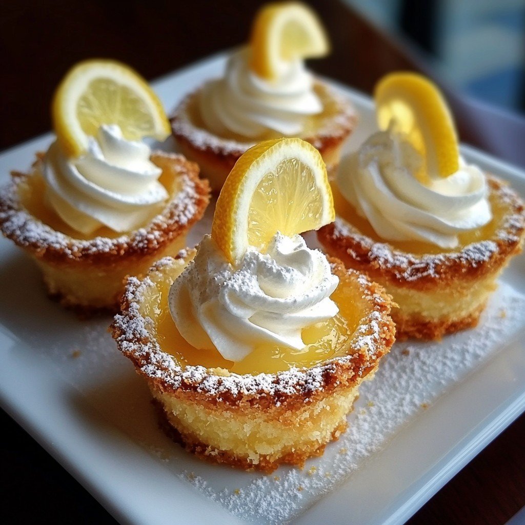 Mini Baby Lemon Impossible Pies