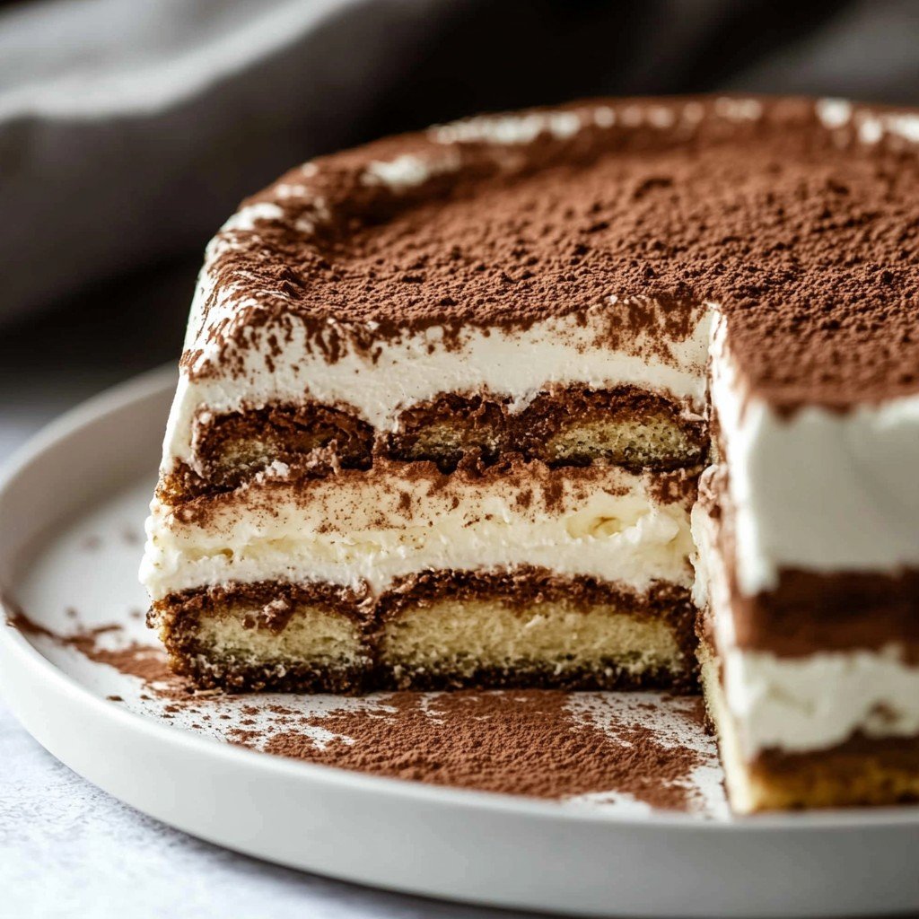 No-Bake Tiramisu Cheesecake (Easter)