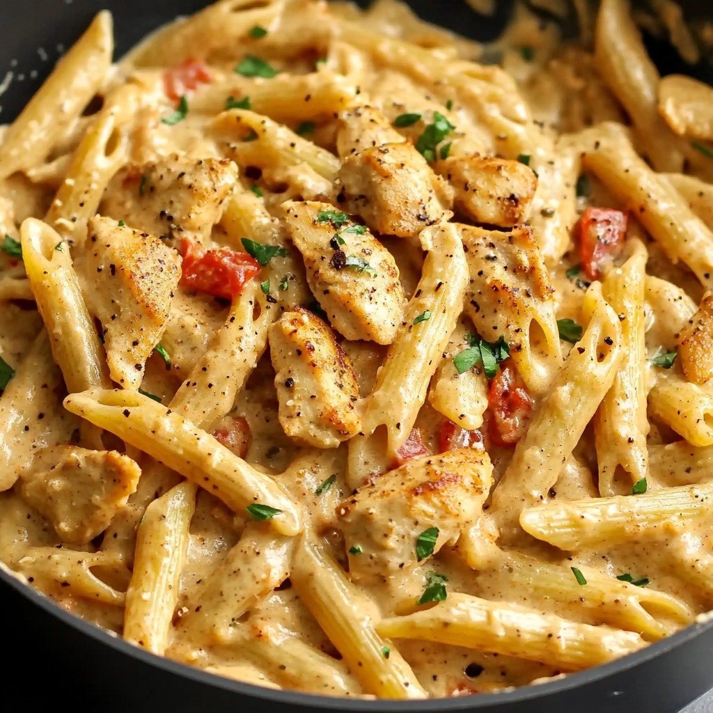 One Pot Creamy Cajun Chicken Pasta