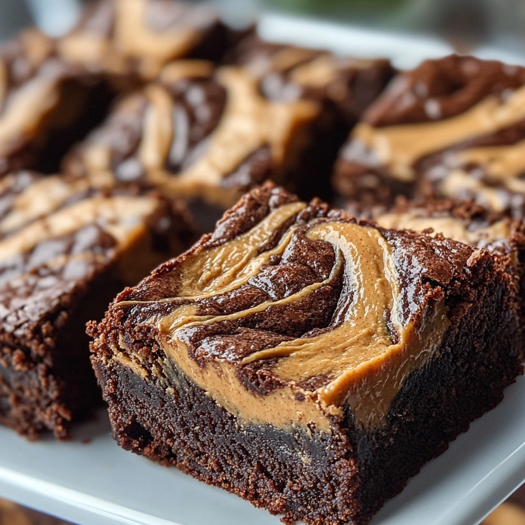 Peanut Butter Swirl Brownies Easy Desserts Classic