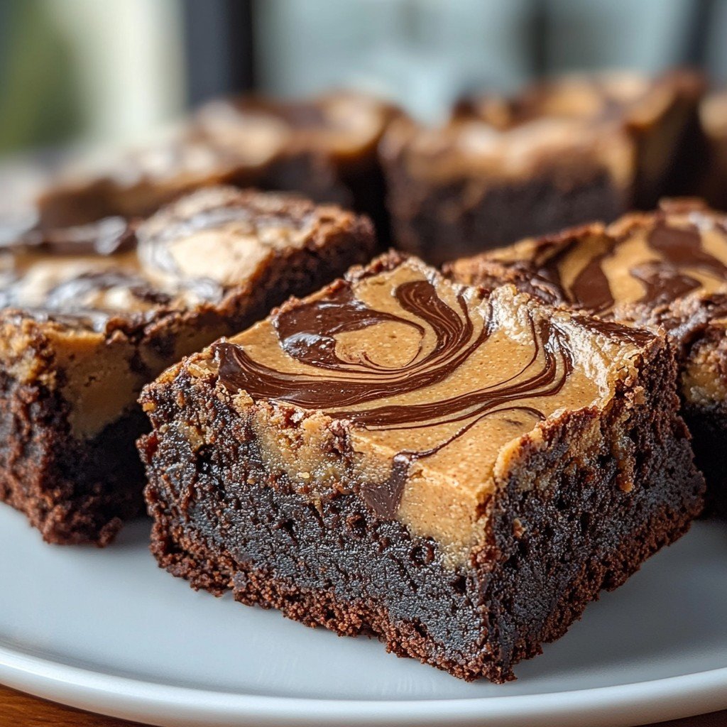 Peanut Butter Swirl Brownies Easy Desserts Classic
