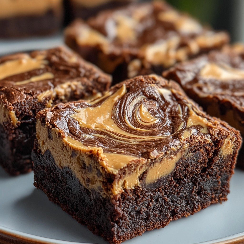 Peanut Butter Swirl Brownies Easy Desserts Classic