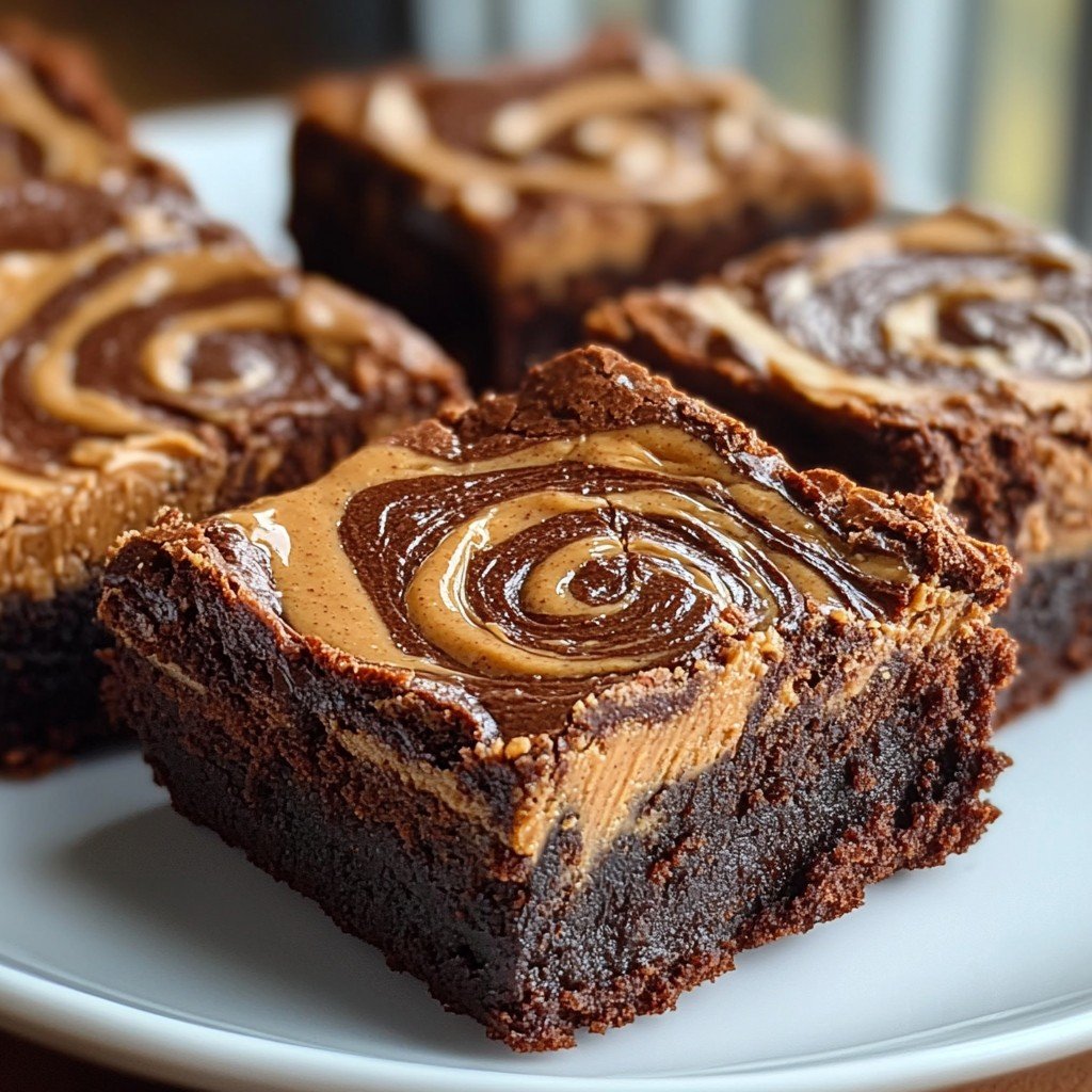 Peanut Butter Swirl Brownies Easy Desserts Classic