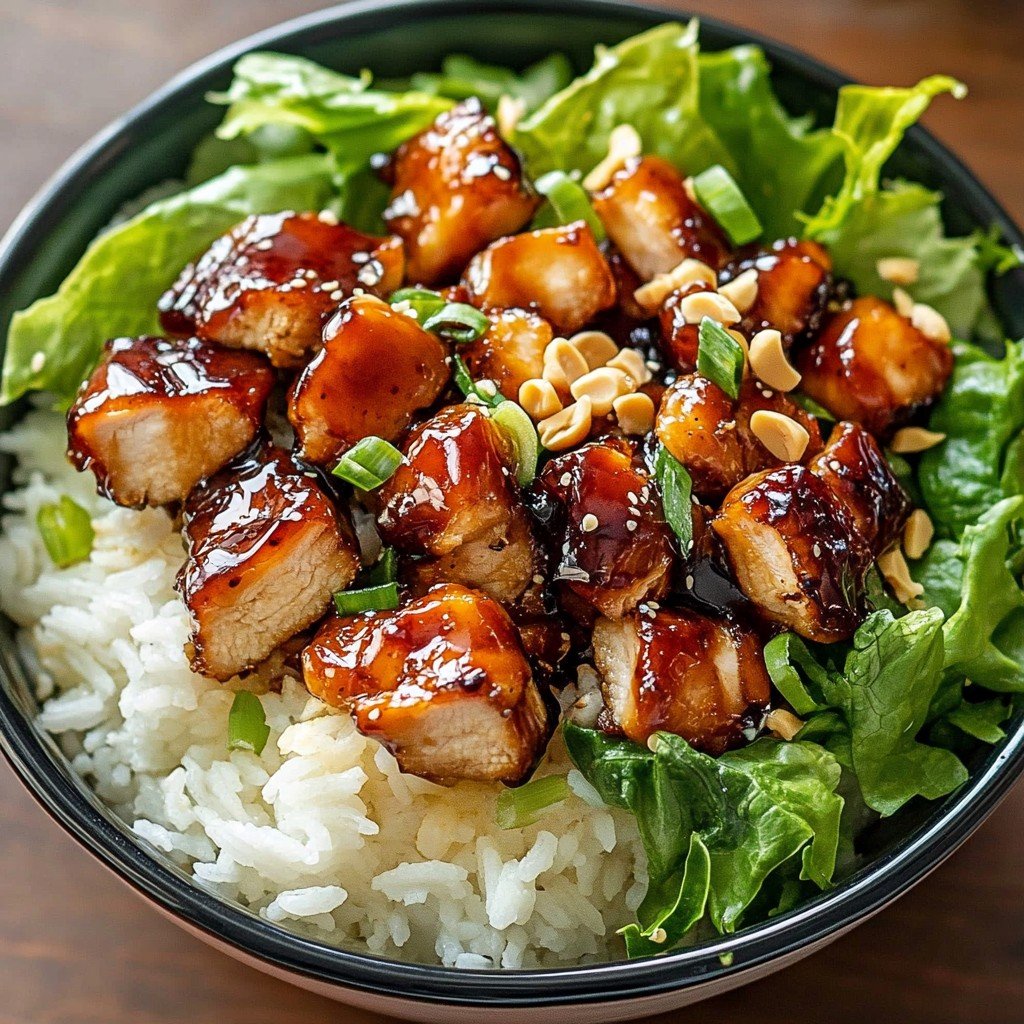 Peanut Chicken Protein Bowl