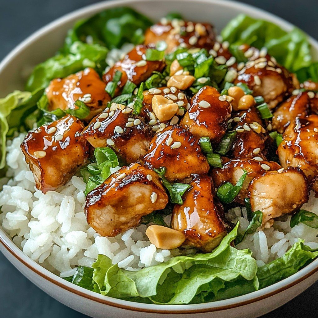 Peanut Chicken Protein Bowl
