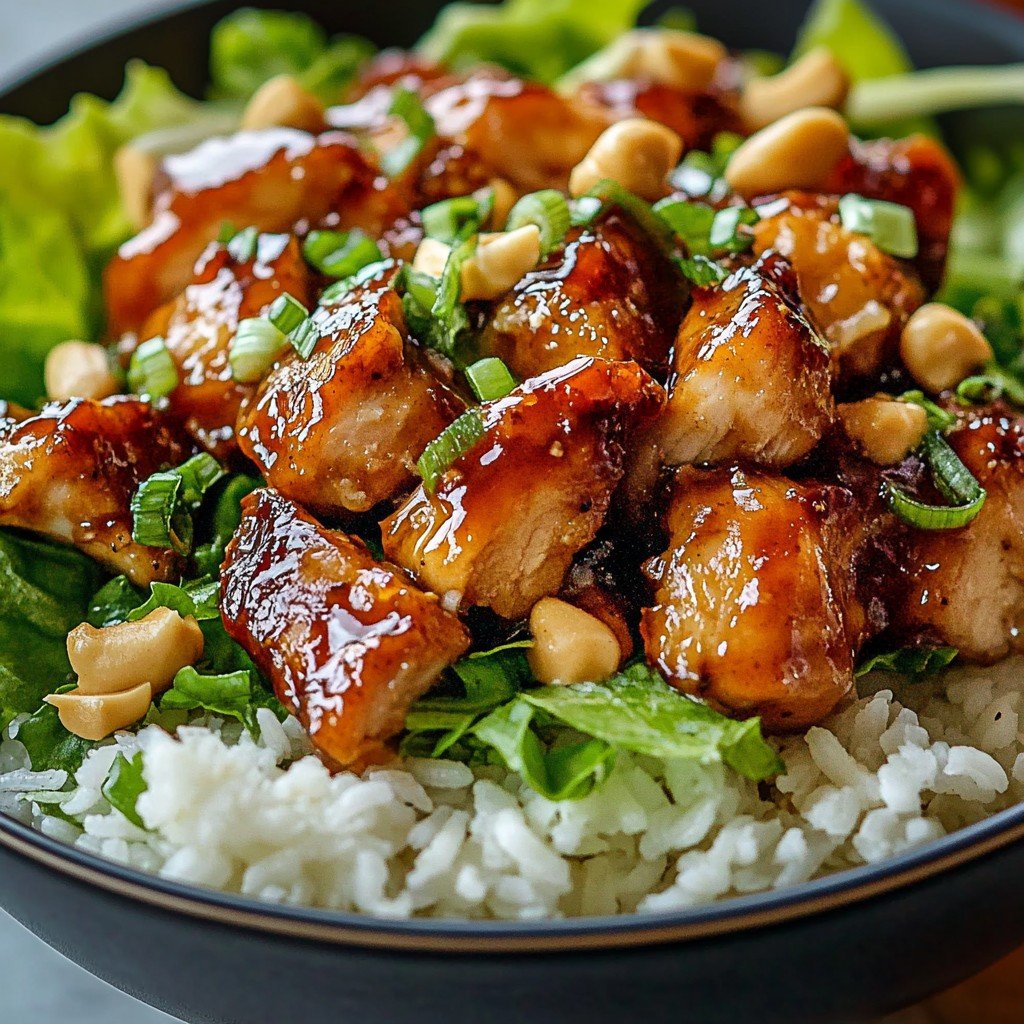 Peanut Chicken Protein Bowl