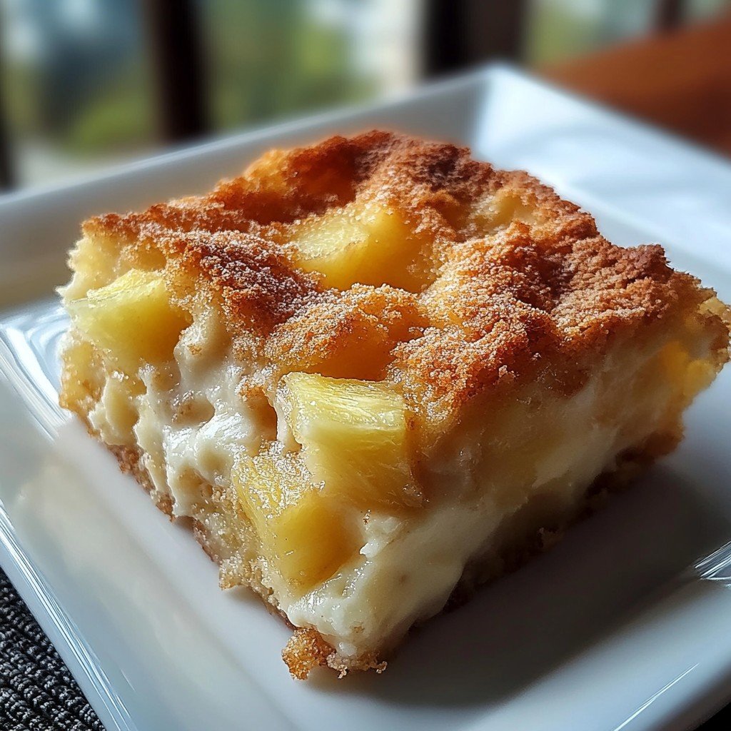 Pineapple Cream Cheese Cobbler