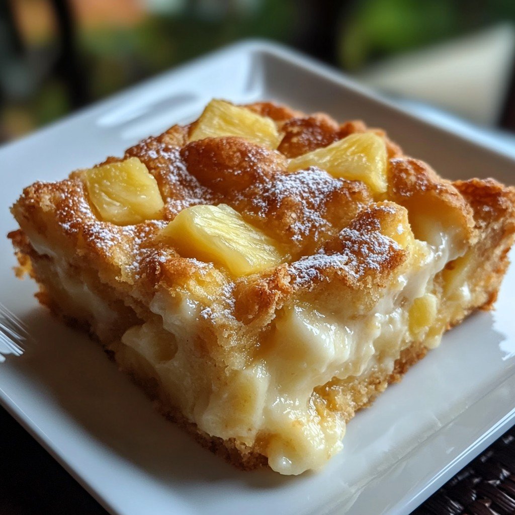 Pineapple Cream Cheese Cobbler