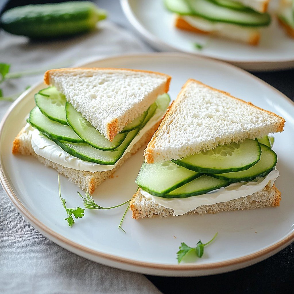 Quick and Fresh Cucumber Sandwiches Recipe