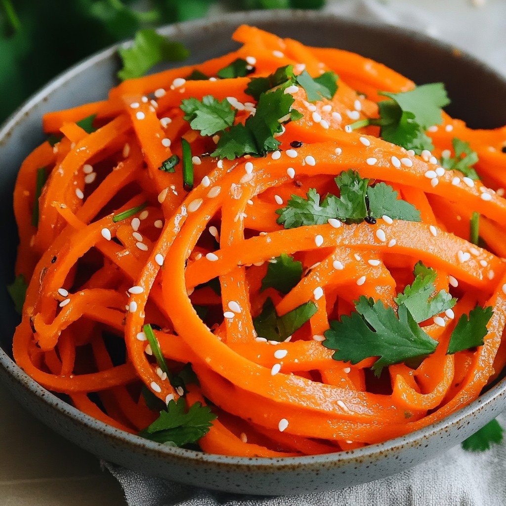 Raw Carrot Salad in 5 Minutes: Crunchy Vegan Bliss