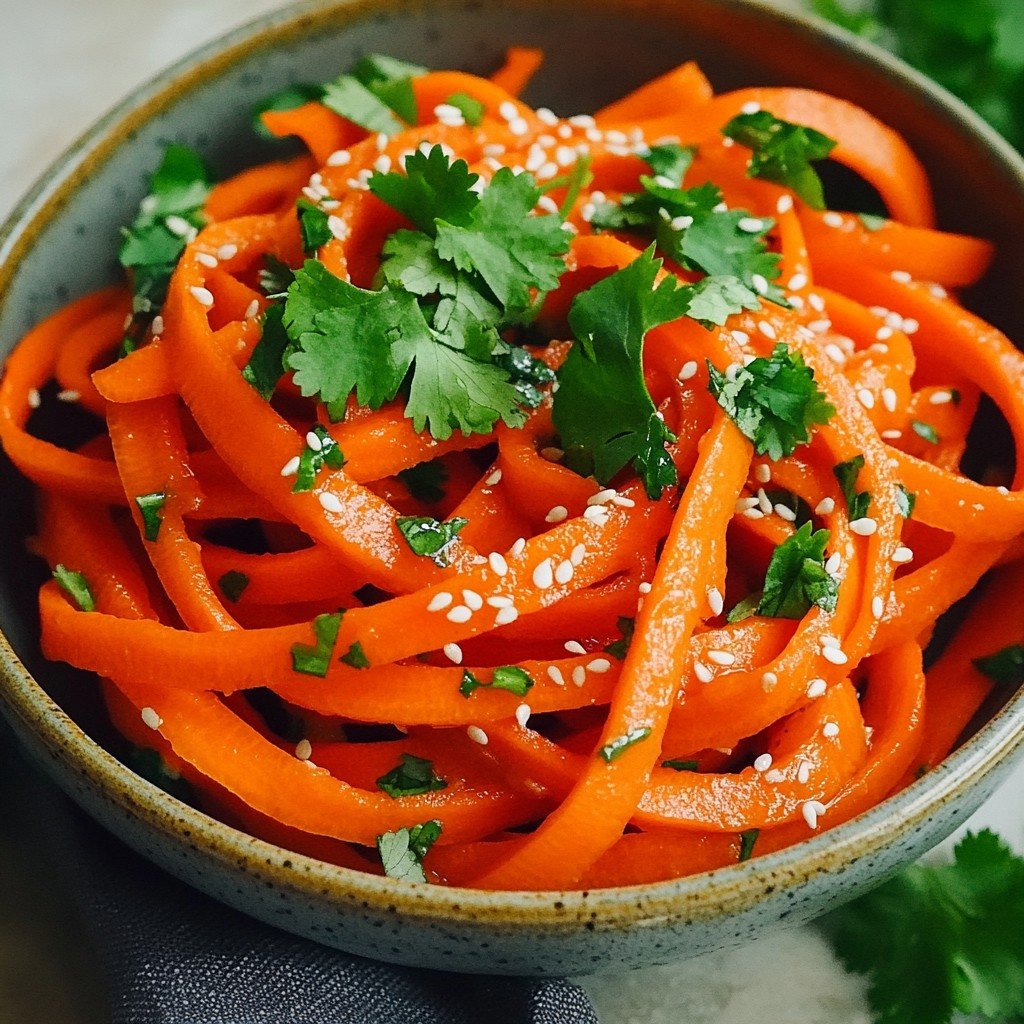 Raw Carrot Salad in 5 Minutes: Crunchy Vegan Bliss
