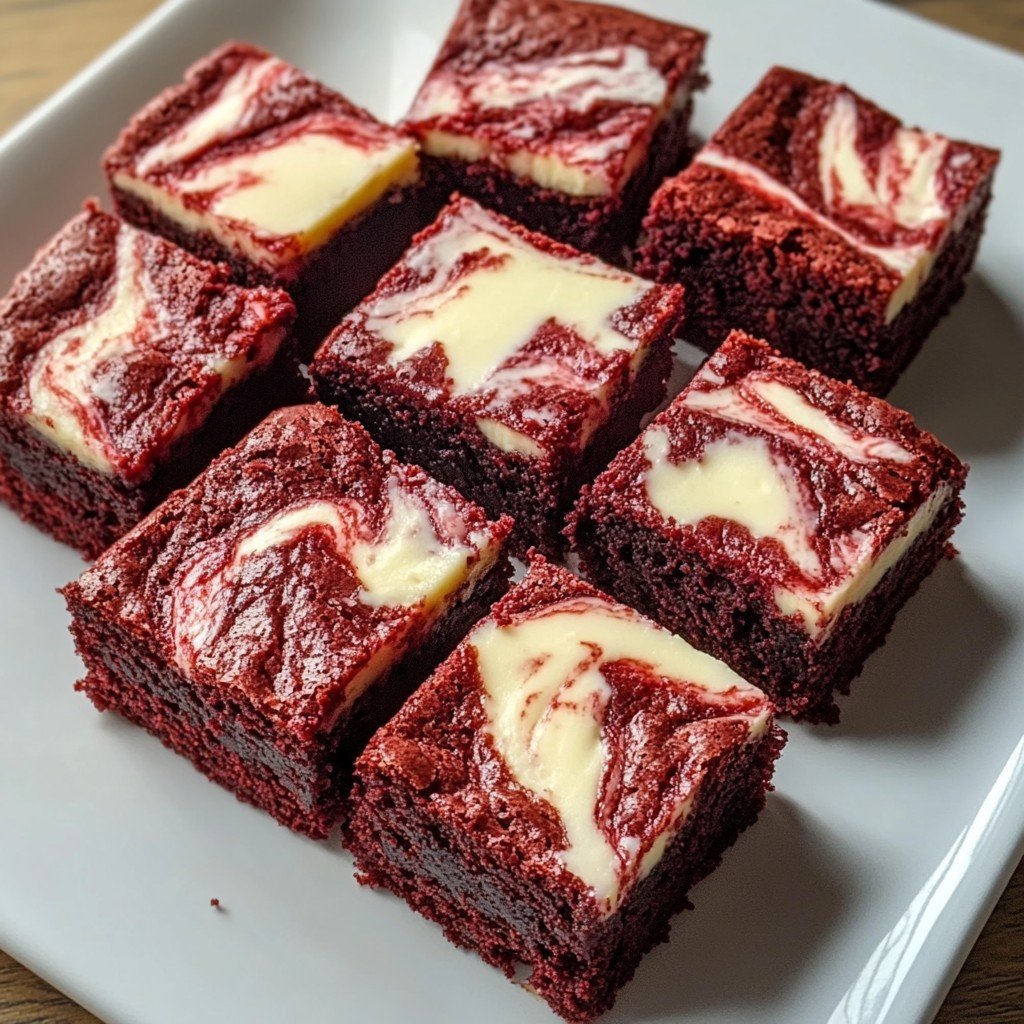 Red Velvet Cheesecake Brownies