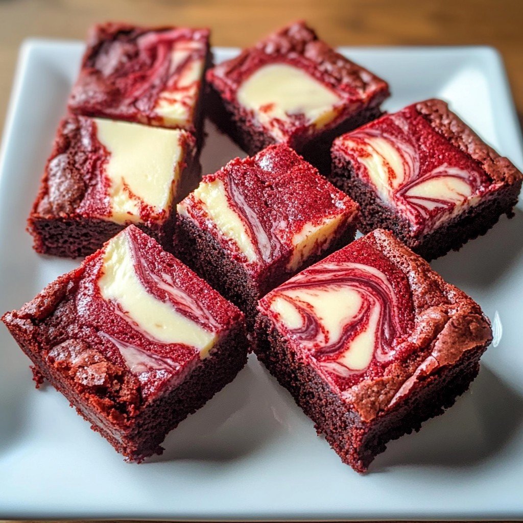 Red Velvet Cheesecake Brownies