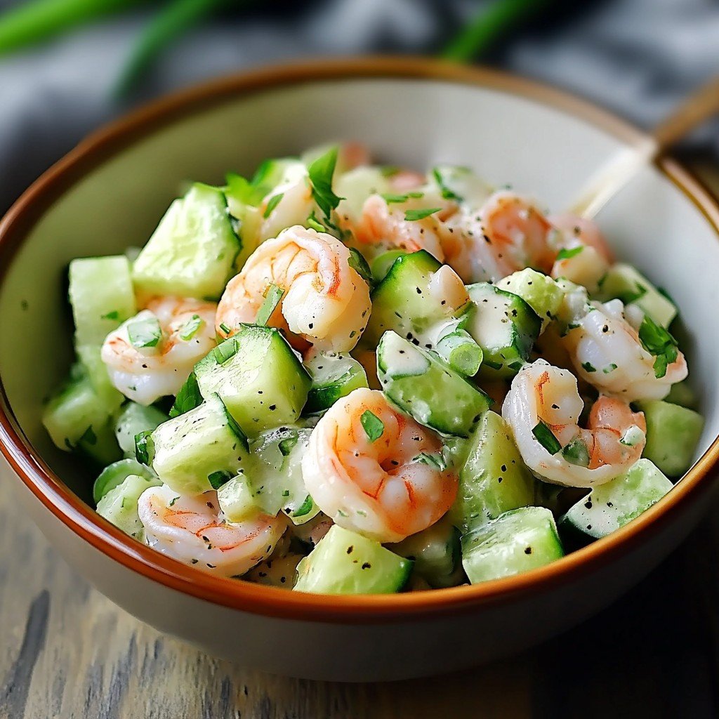 Refreshing Cucumber Shrimp Salad in Minutes