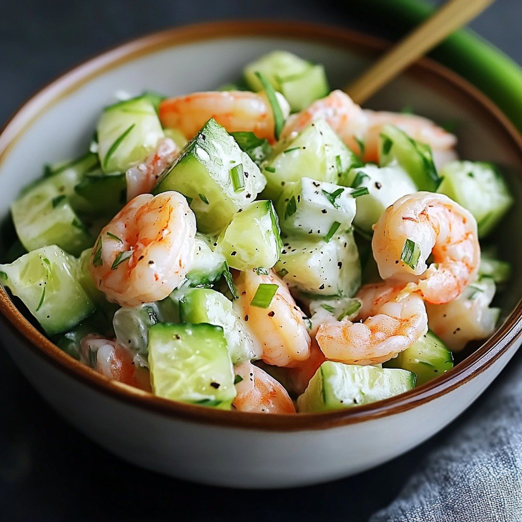 Refreshing Cucumber Shrimp Salad in Minutes