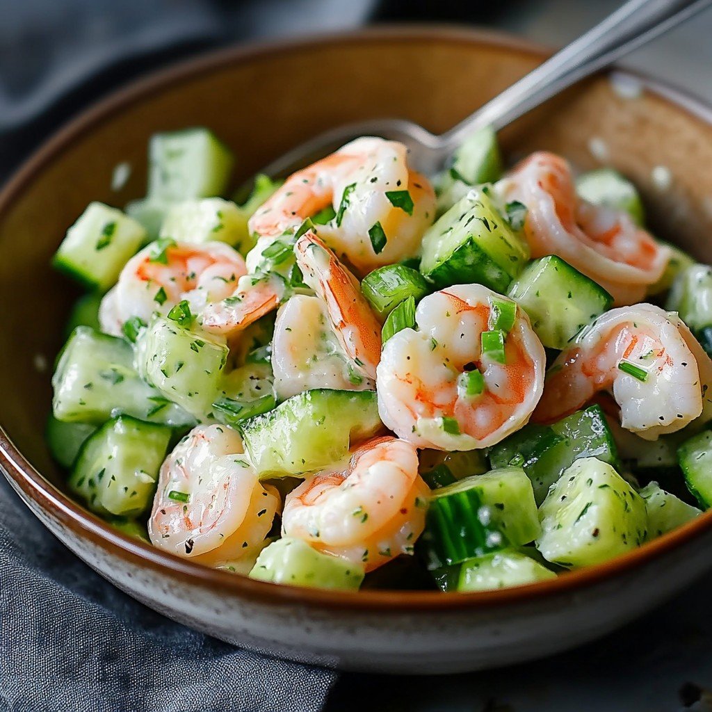 Refreshing Cucumber Shrimp Salad in Minutes