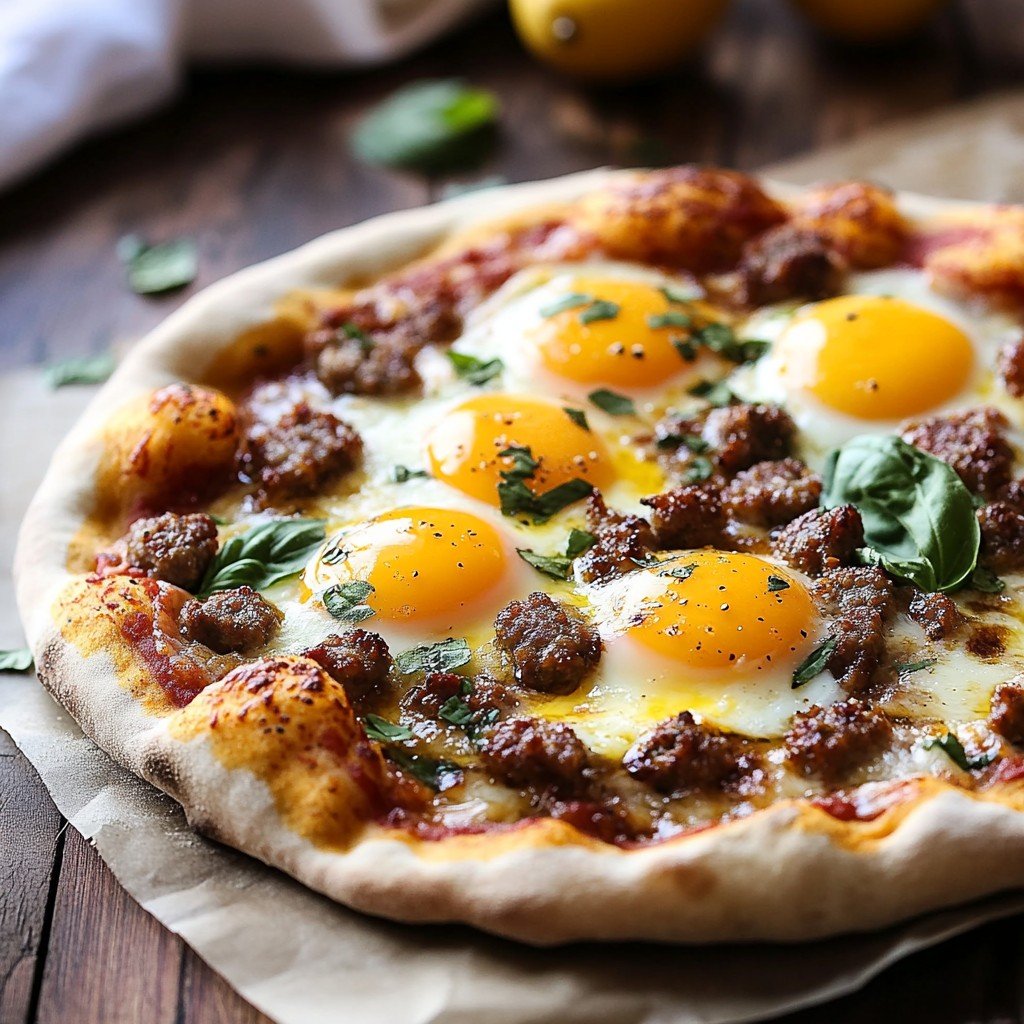 Sausage Breakfast Pizza Cozy Spring Brunch Favorite